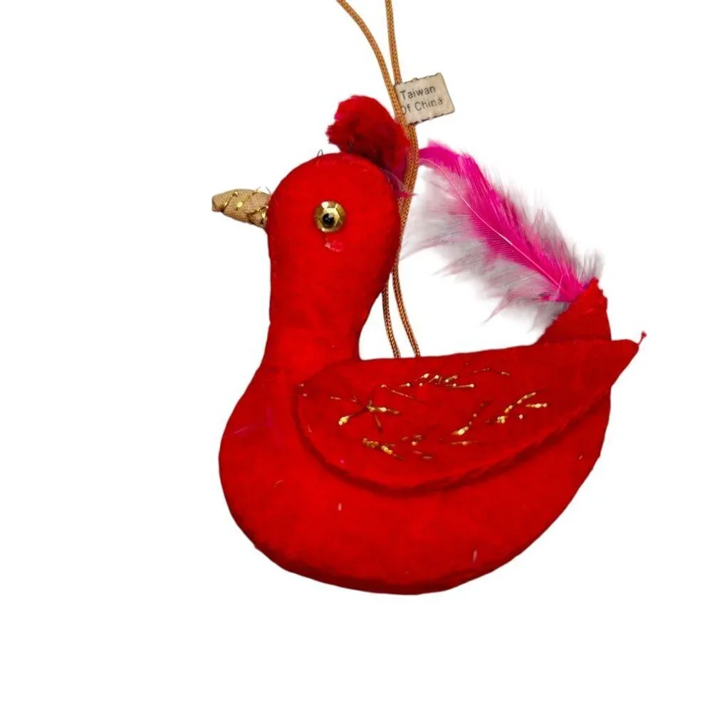 Vintage Christmas Ornaments Straw Broom Nostalgia Collectible Retro Cottage